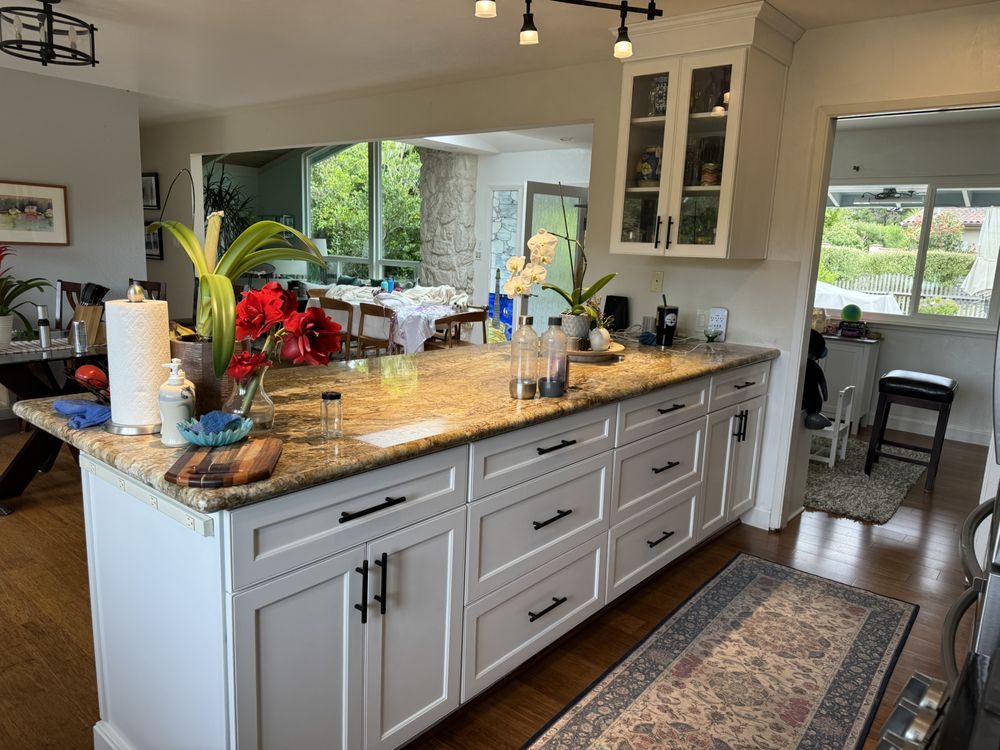 Kitchen cabinet painting by J&M Custom Painting