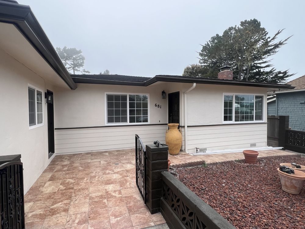 Completed exterior house painting in Castroville, California