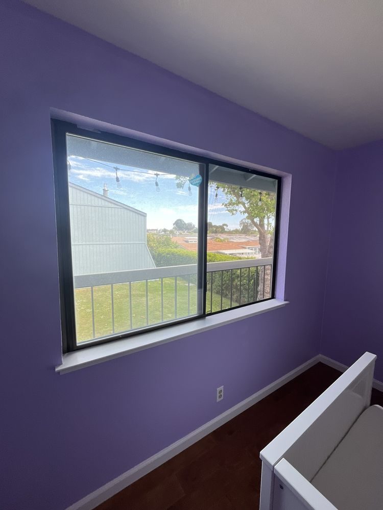 Interior accent wall painting in a Monterey County home